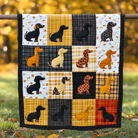 Dachshund DAI190824071 Quilt Blanket