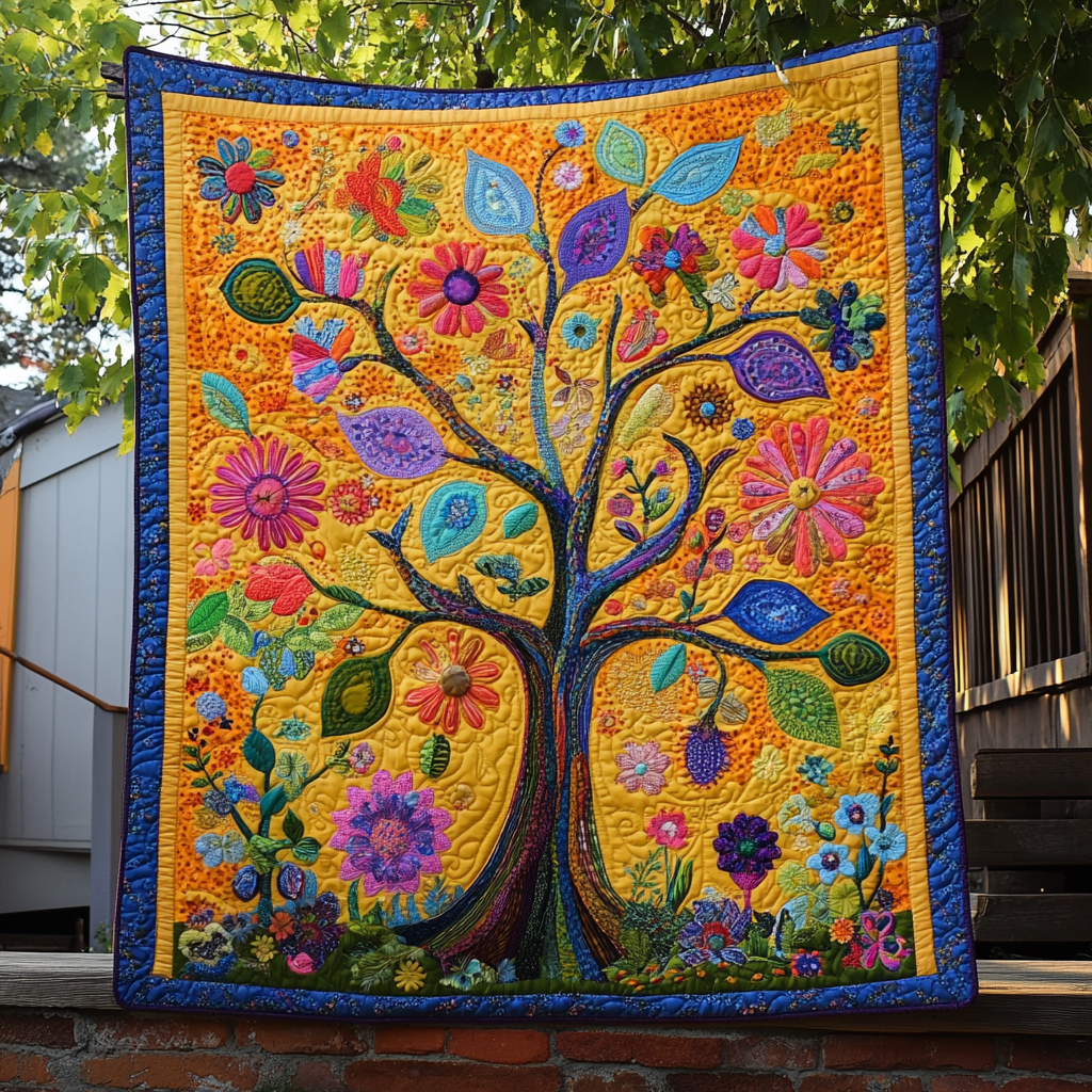 Hippie Tree Of Life DAI110225068 Quilt Blanket