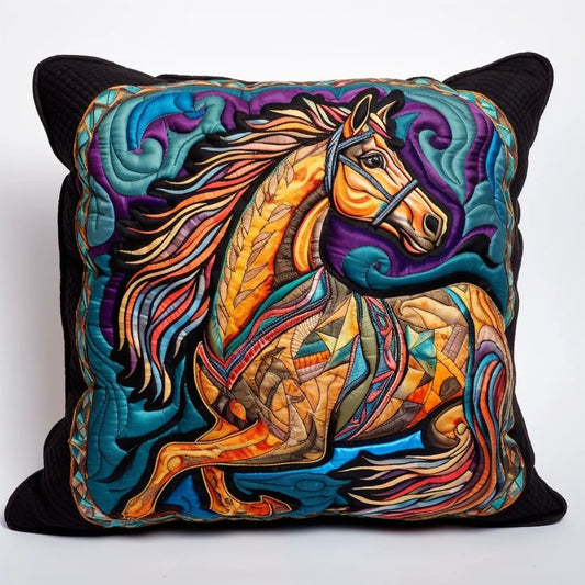 Horse TAI060324123 Quilted Pillow Case