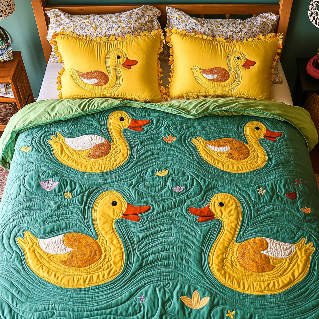 Duck DAI040225195 Quilt Bedding Set