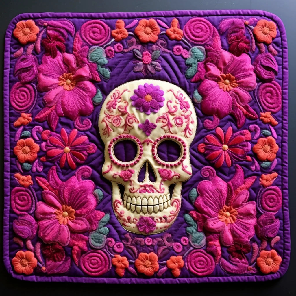 Sugar Skull TAI260224192 Quilted Placemats