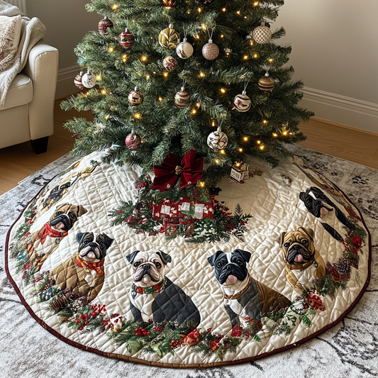 French Bulldog TAI041024143 Quilted Tree Skirt