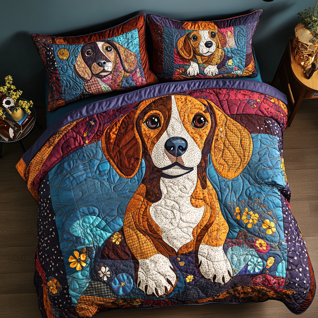 Beagle TAI181024310 Quilt Bedding Set