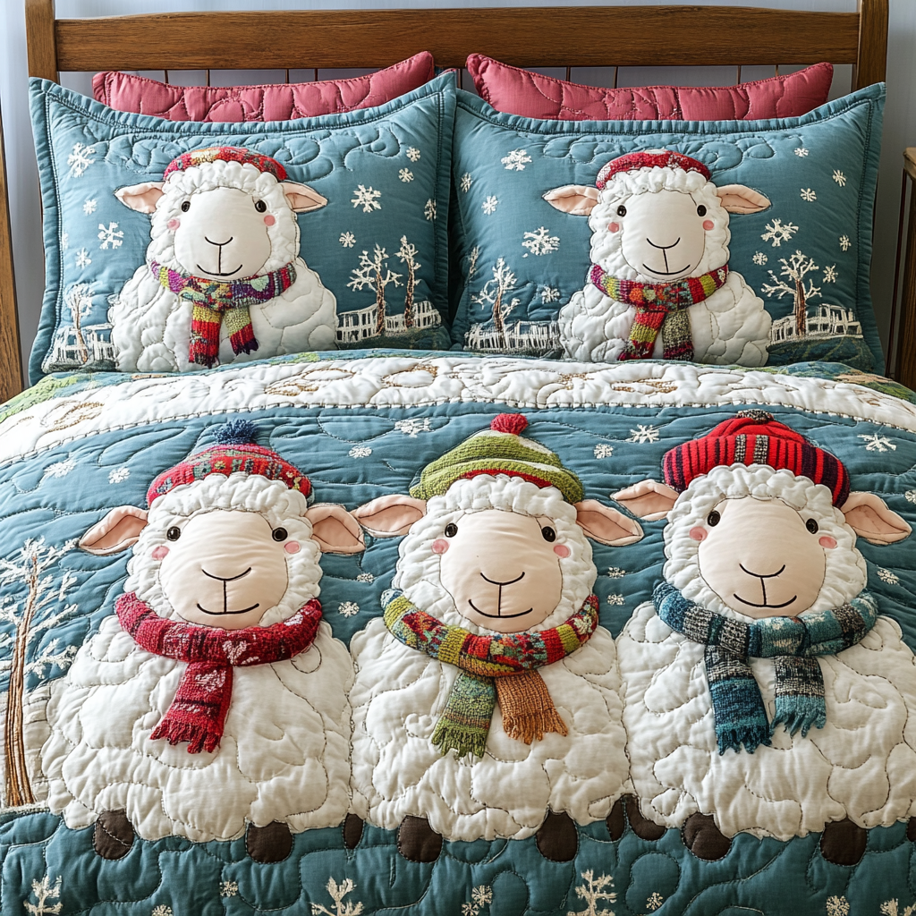 Sheep TAI101224379 Quilt Bedding Set