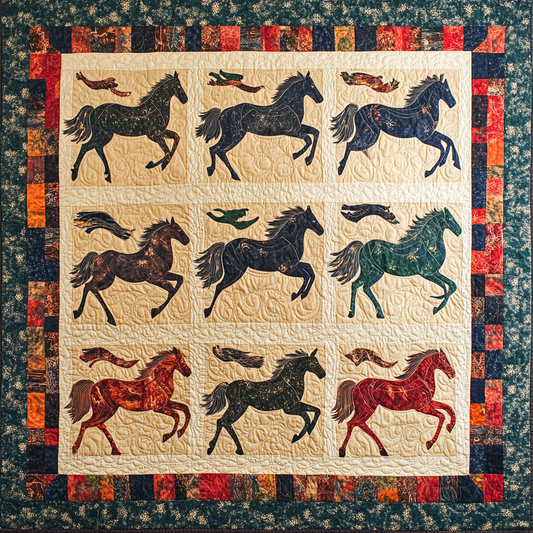 Native Horse DAI080824035 Quilt Blanket