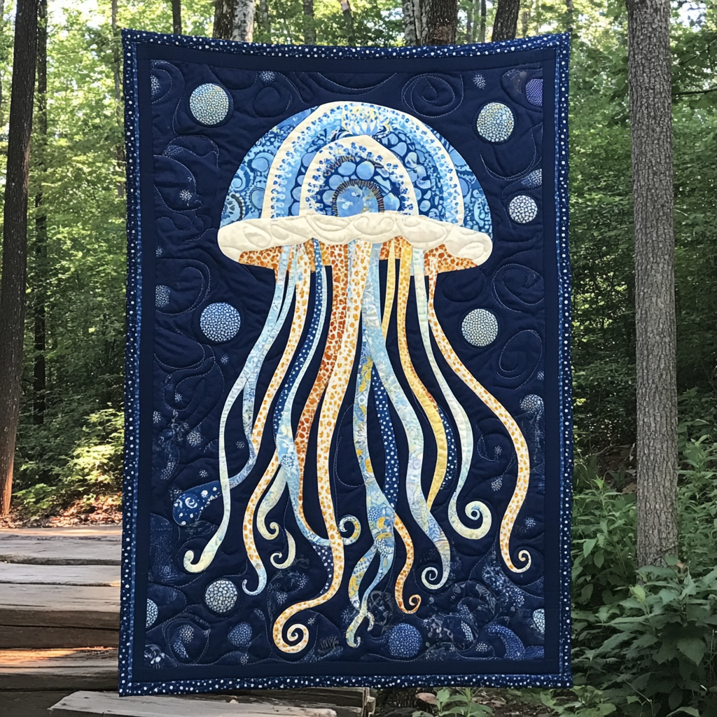 Jellyfish DAI26102448 Quilt Blanket