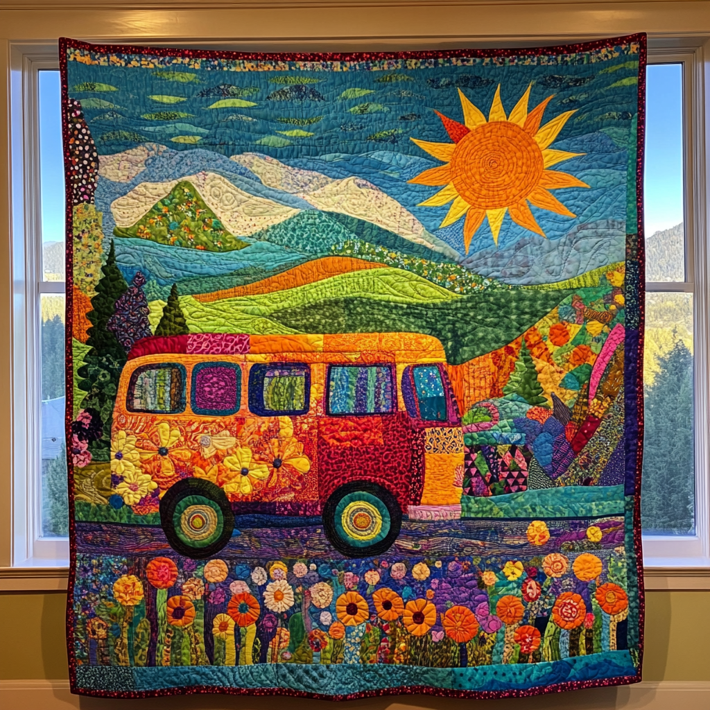 Road Trip DAI200125214 Quilt Blanket