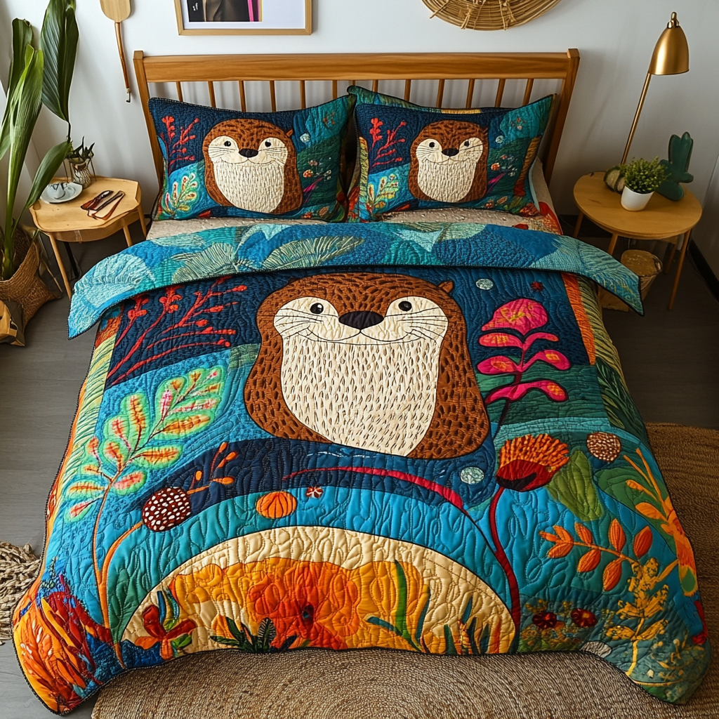 Otter DAI090125017 Quilt Bedding Set