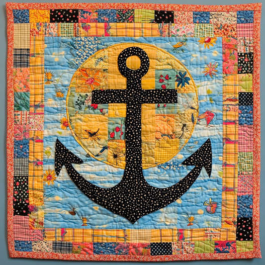 Nautical Anchor DAI25102476 Quilt Blanket