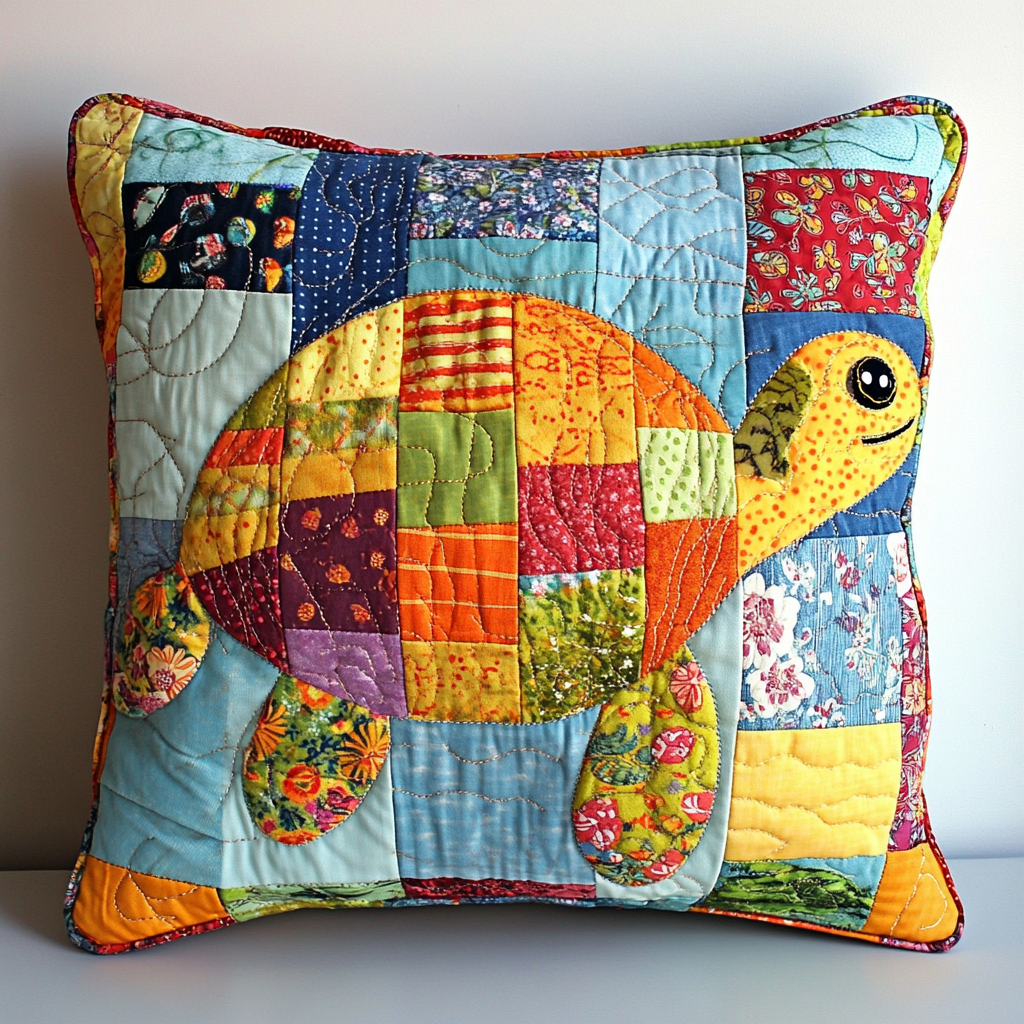 Turtle TAI130824201 Quilted Pillow Case