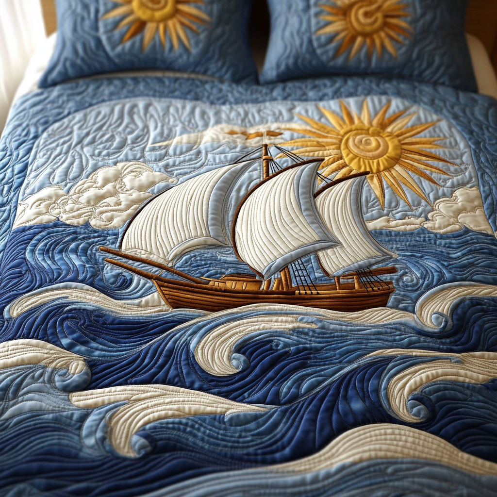 Nautical Ship DAI200125013 Quilt Bedding Set