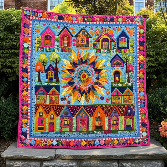 Houses DAI110225057 Quilt Blanket