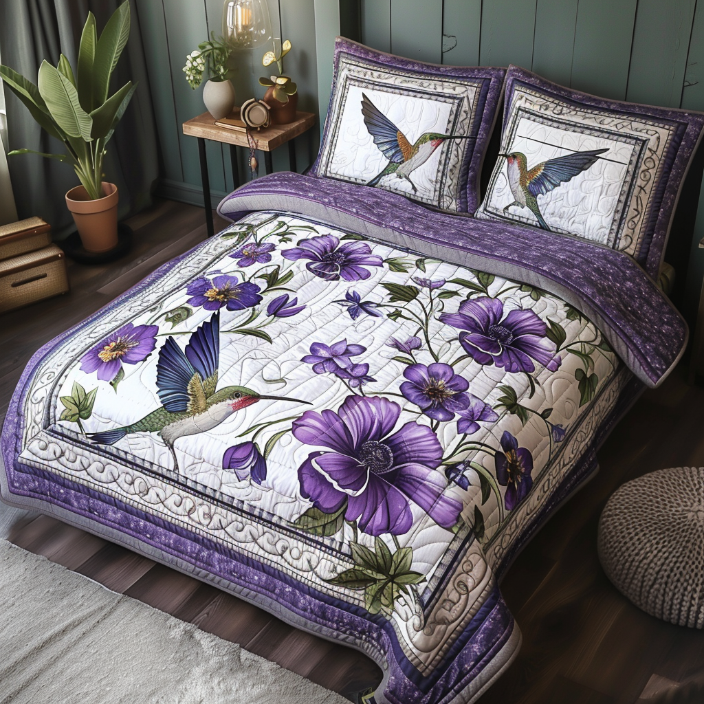 Hummingbird TAI251124020 Quilt Bedding Set