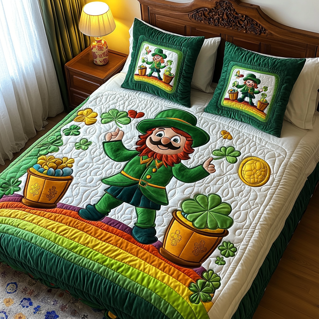 Irish Leprechaun DAI090125007 Quilt Bedding Set