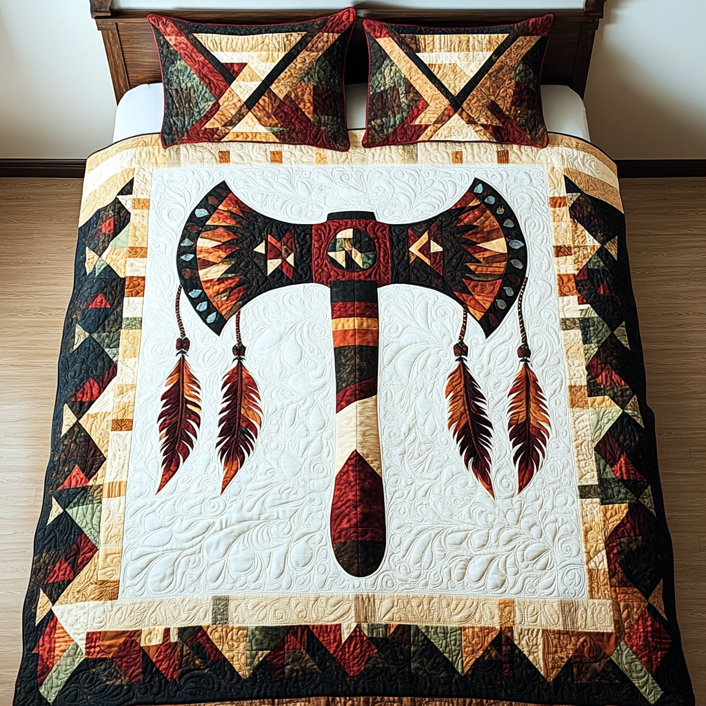 Native American Axe DAI171224179 Quilt Bedding Set