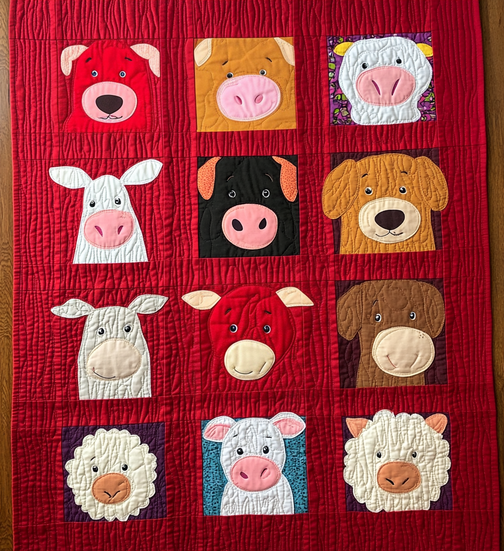 Farm Animal DAI040225080 Quilt Blanket