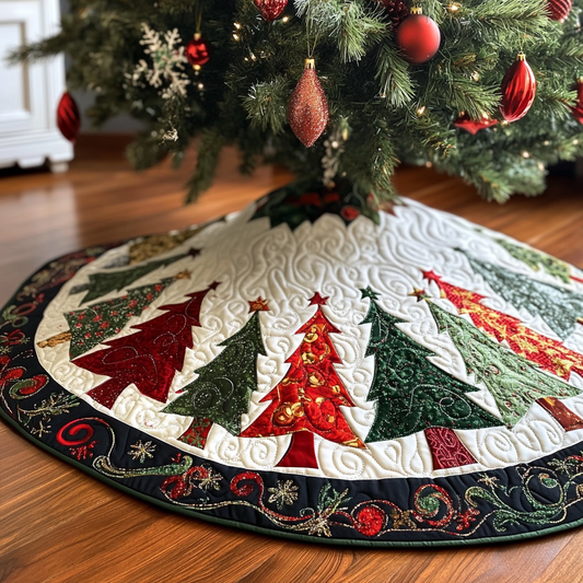 Christmas Tree TAI041024062 Quilted Tree Skirt