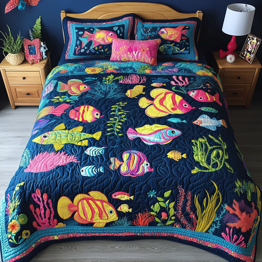 Fish DAI110225156 Quilt Bedding Set