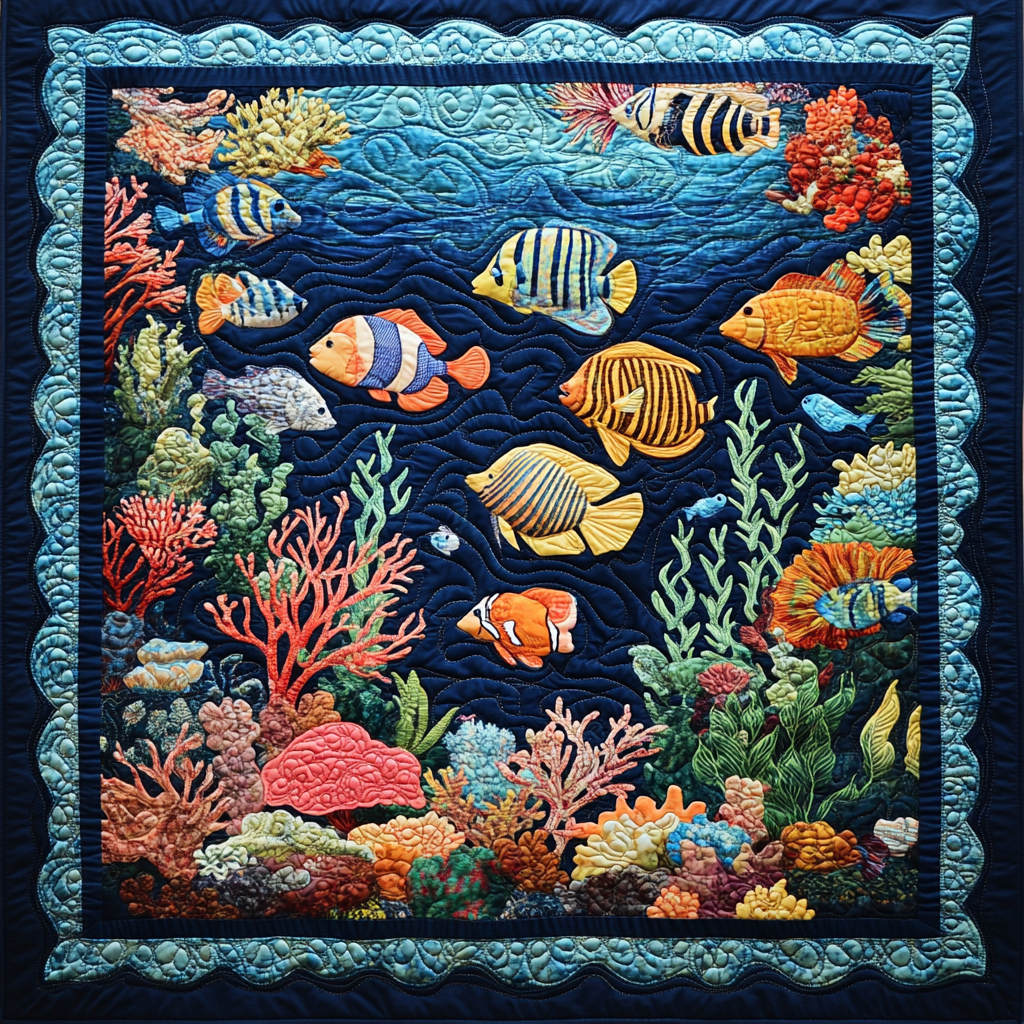 Fish DAI110225050 Quilt Blanket