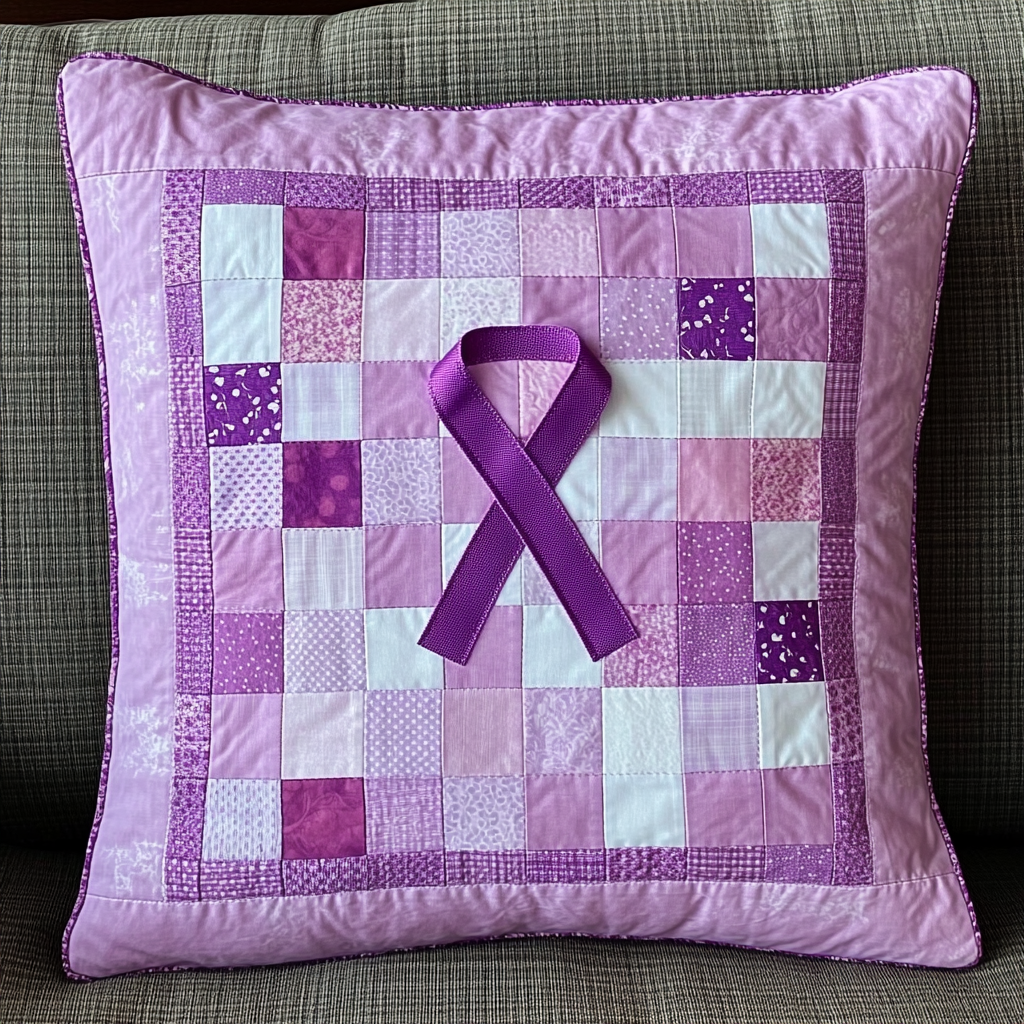 Breast Cancer Ribbon DAI040225333 Quilted Pillow Case