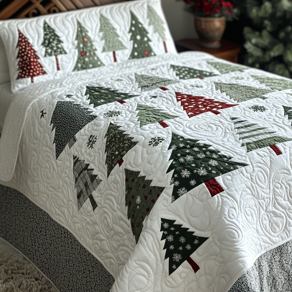 Christmas Tree TAI040924301 Quilt Bedding Set