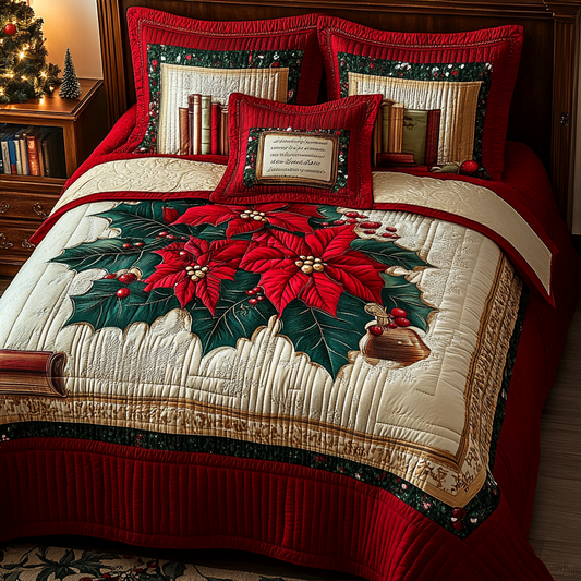 Christmas Book TAI101224547 Quilt Bedding Set