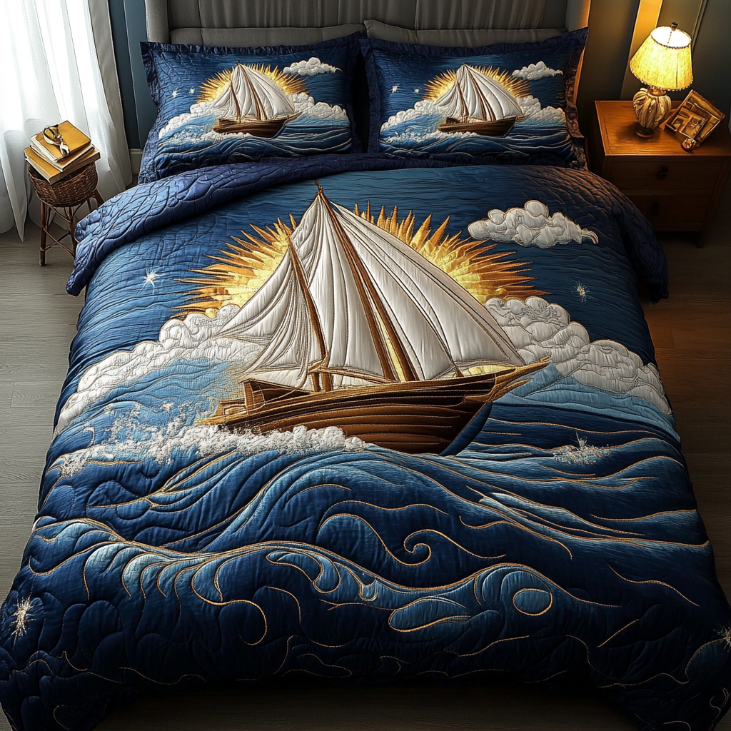 Nautical Ship DAI200125010 Quilt Bedding Set