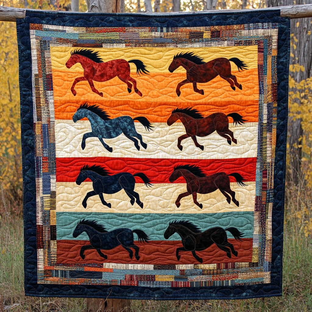 Native American Horse DAI090924108 Quilt Blanket