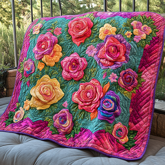 Rose Flower DAI190225082 Quilt Blanket