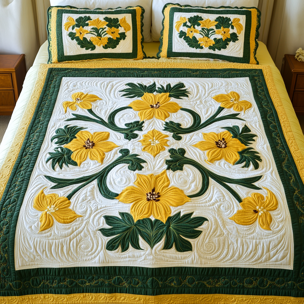 Hawaiian Hibiscus DAI040225217 Quilt Bedding Set