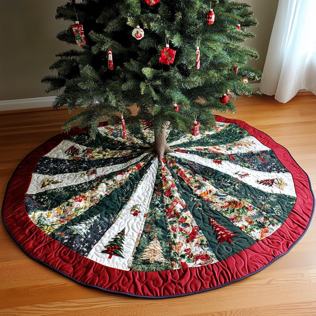 Christmas Tree TAI040924314 Quilted Tree Skirt