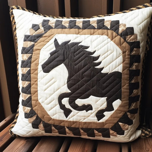 Horse TAI020324236 Quilted Pillow Case