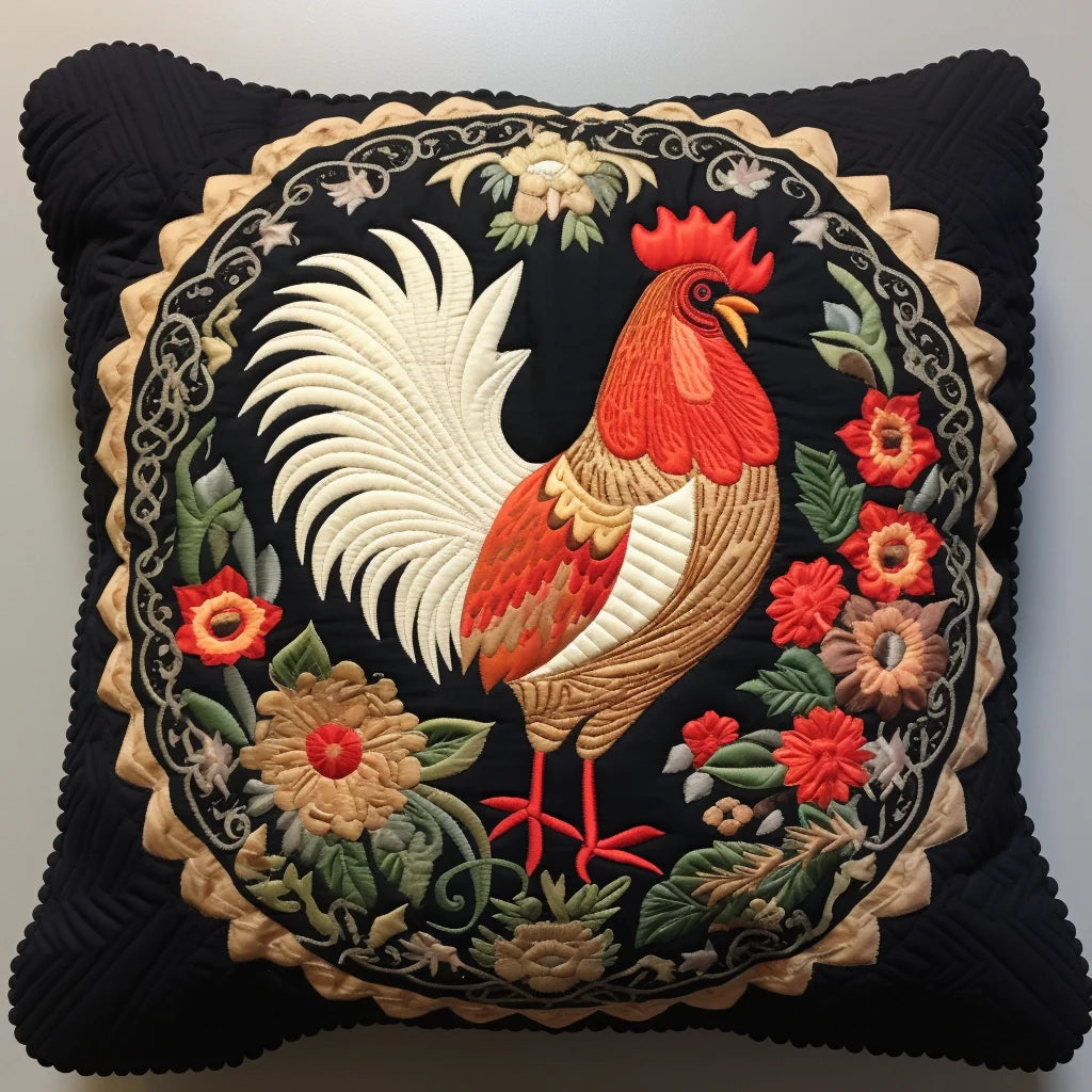 Chicken TAI060324054 Quilted Pillow Case