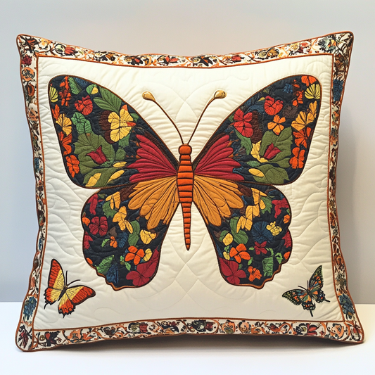 Butterfly TAI130824125 Quilted Pillow Case