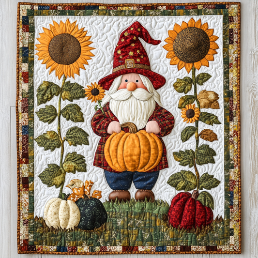 Harvest Gnome DAI221024146 Quilt Blanket