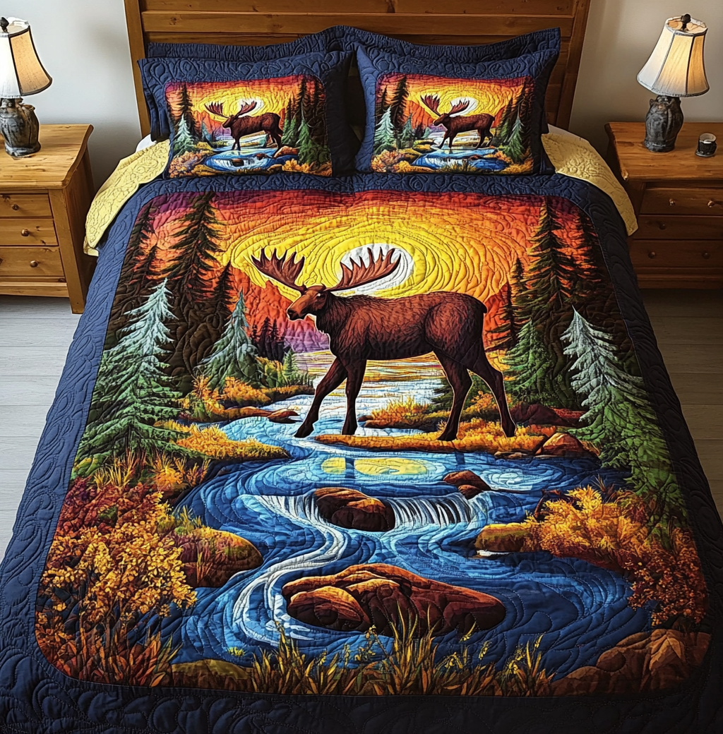 Moose DAI150125196 Quilt Bedding Set