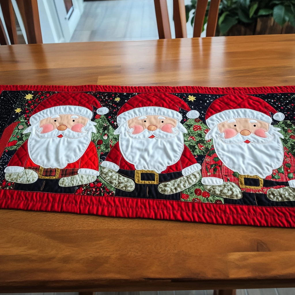 Christmas Santa TAI040924339 Quilted Table Runner