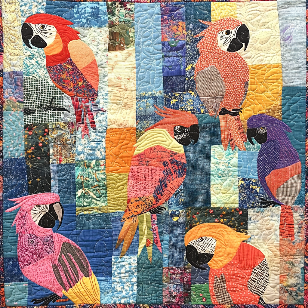 Parrot DAI221024271 Quilt Blanket