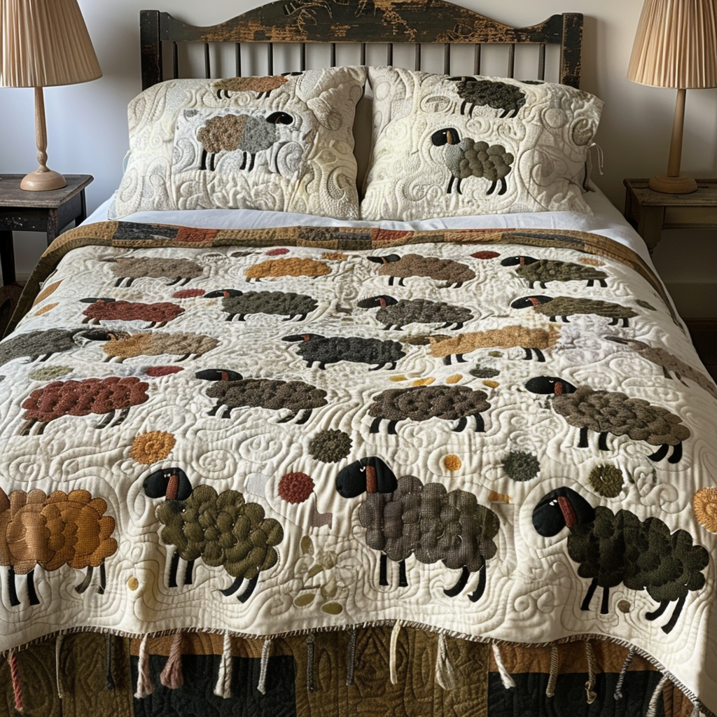 Sheep TAI111124164 Quilt Bedding Set