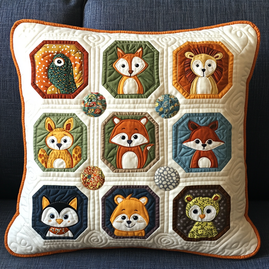 Woodland Animal DAI040225337 Quilted Pillow Case