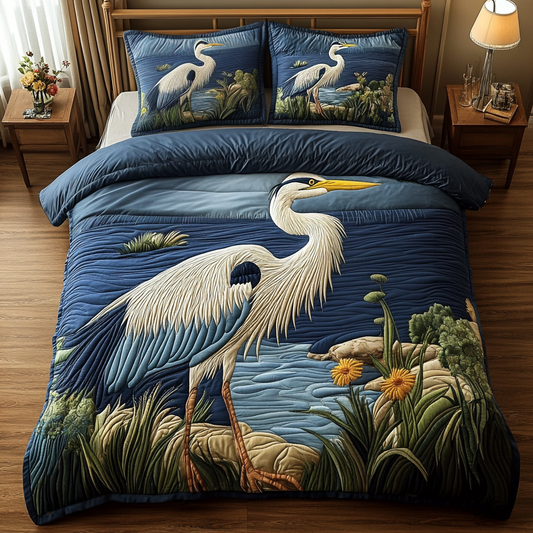 Heron DAI040225313 Quilt Bedding Set