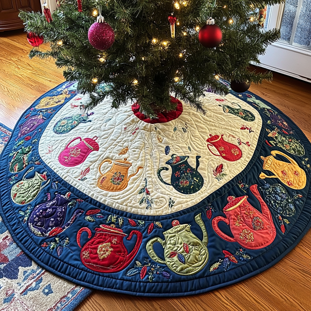 Teapot TAI041024013 Quilted Tree Skirt