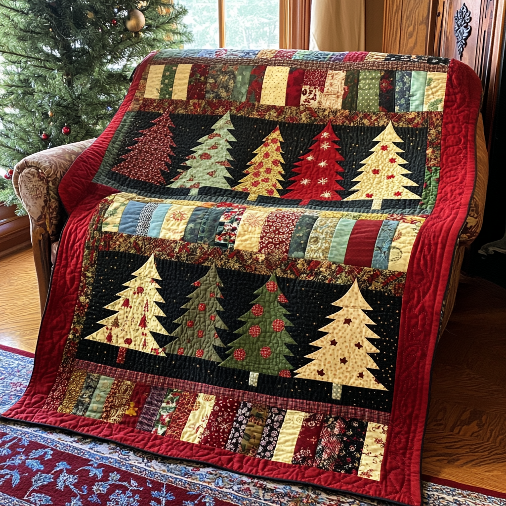 Christmas Tree DAI130824035 Quilt Blanket