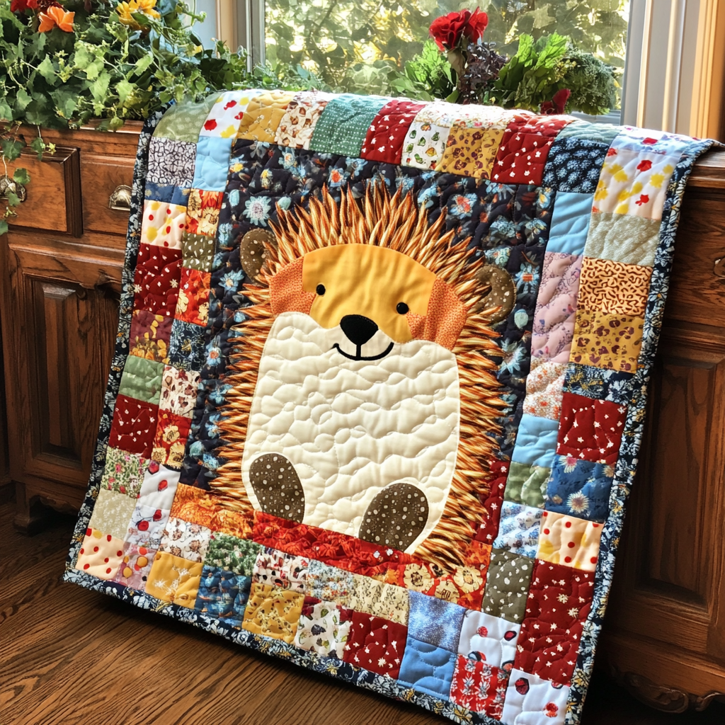 Hedgehog DAI111124499 Quilt Blanket