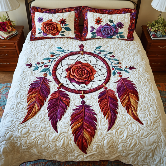 Flower Dreamcatcher DAI040225284 Quilt Bedding Set