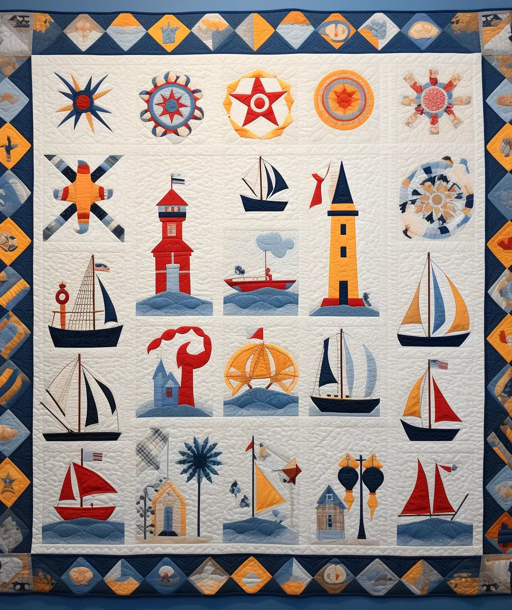 Nautical BL9112313 Quilt Blanket