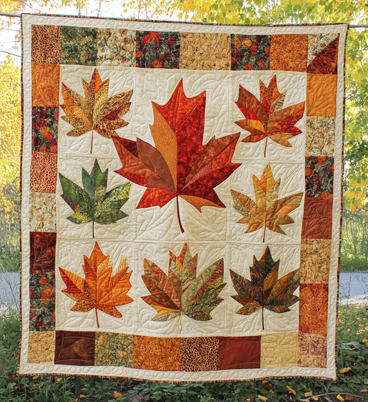 Maple Leaves DAI040225057 Quilt Blanket