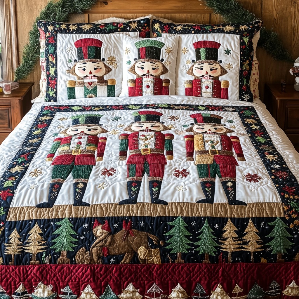 Christmas Nutcracker TAI141124068 Quilt Bedding Set