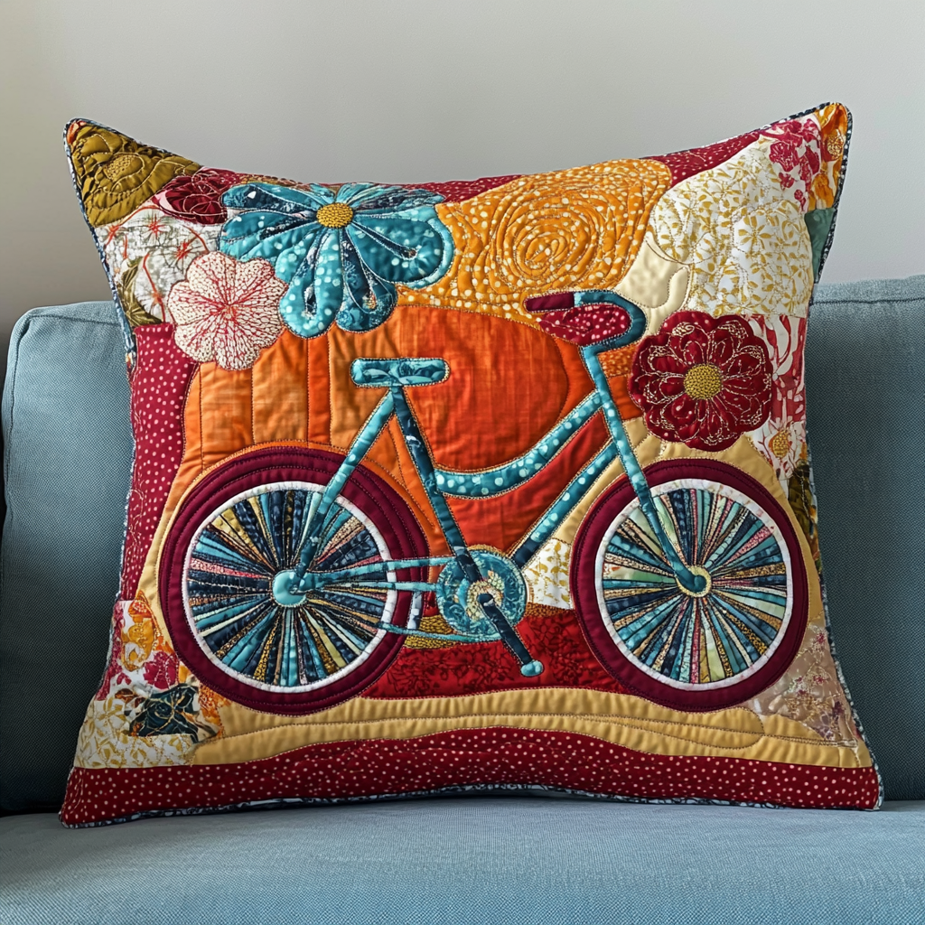 Bicycle DAI26102432 Quilted Pillow Case