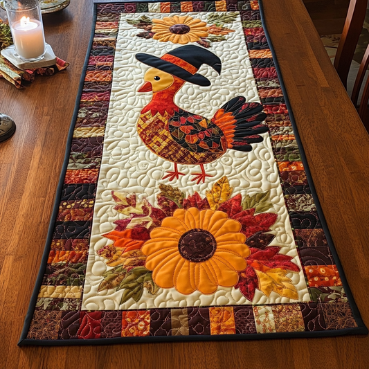 Autumn Turkey TAI041024342 Quilted Table Runner